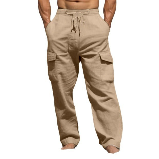 Men's Comfortable Casual Cargo Pants with Spacious Pockets Lisslune