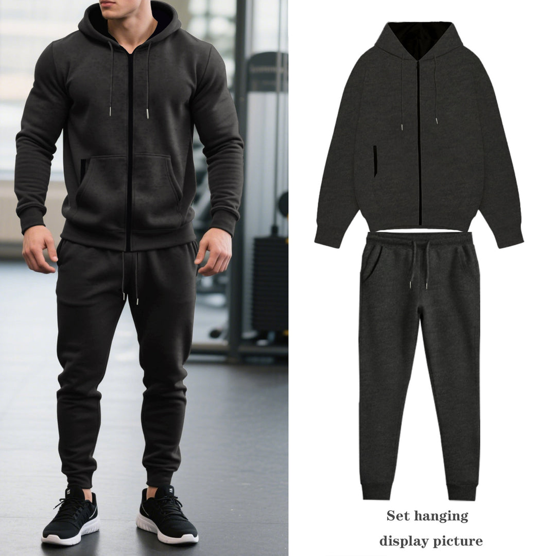 Men's tracksuit with hood and practical pockets Lisslune