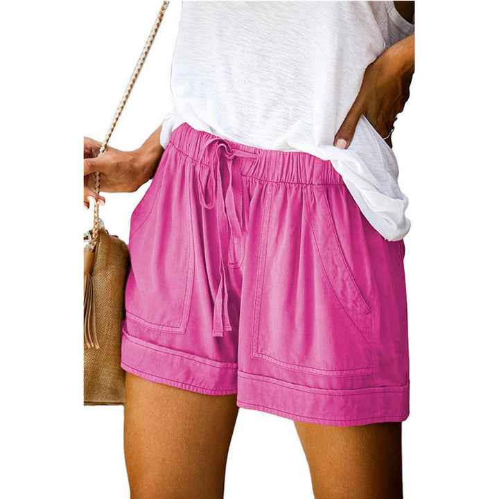 Damen Bequeme Sommer-Shorts mit elastischem Bund und praktischen Taschen Lisslune