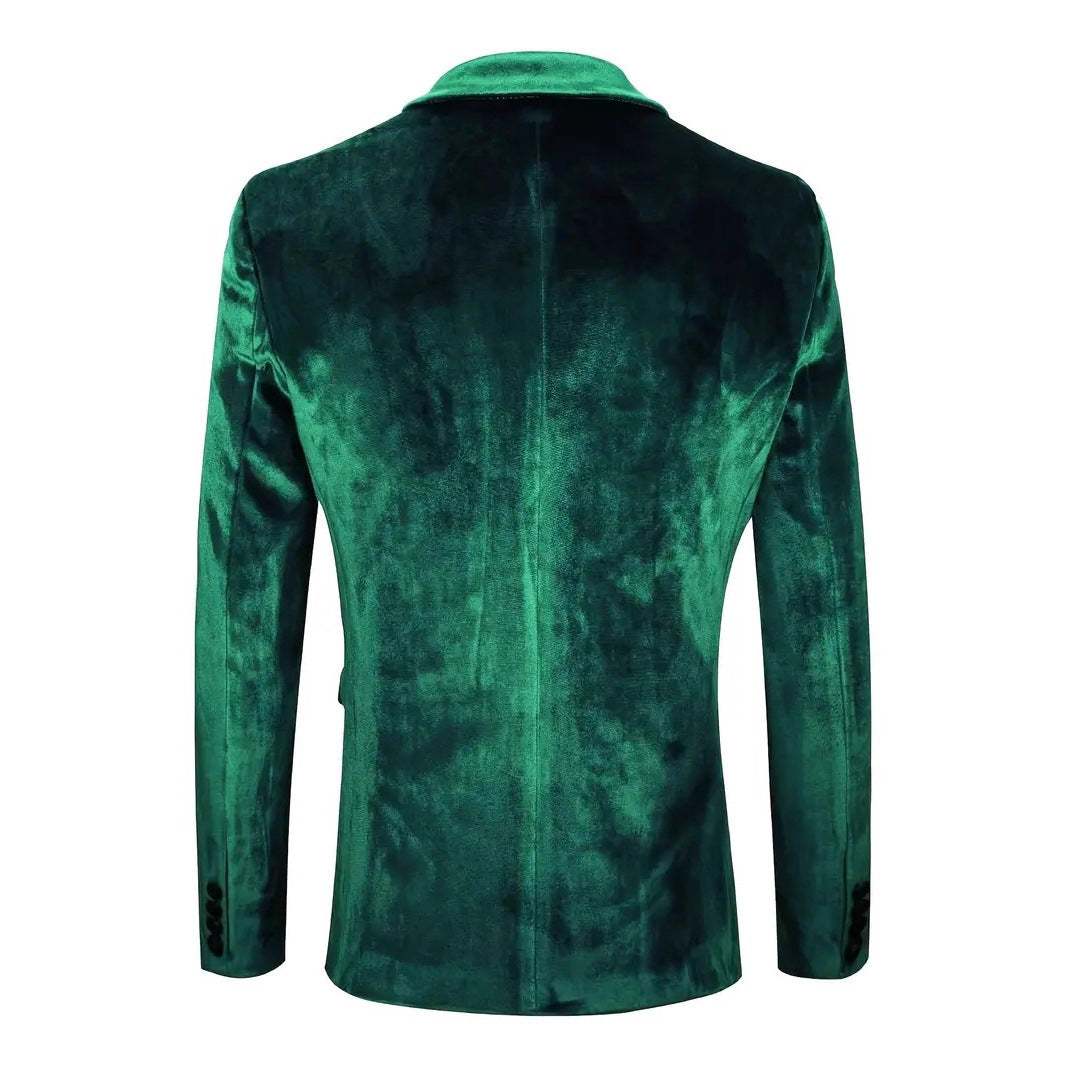 Men's elegant velvet blazer with modern cut Lisslune