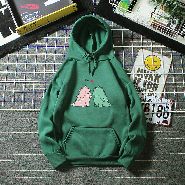 Women’s hoodie with playful dinosaur motif Lisslune
