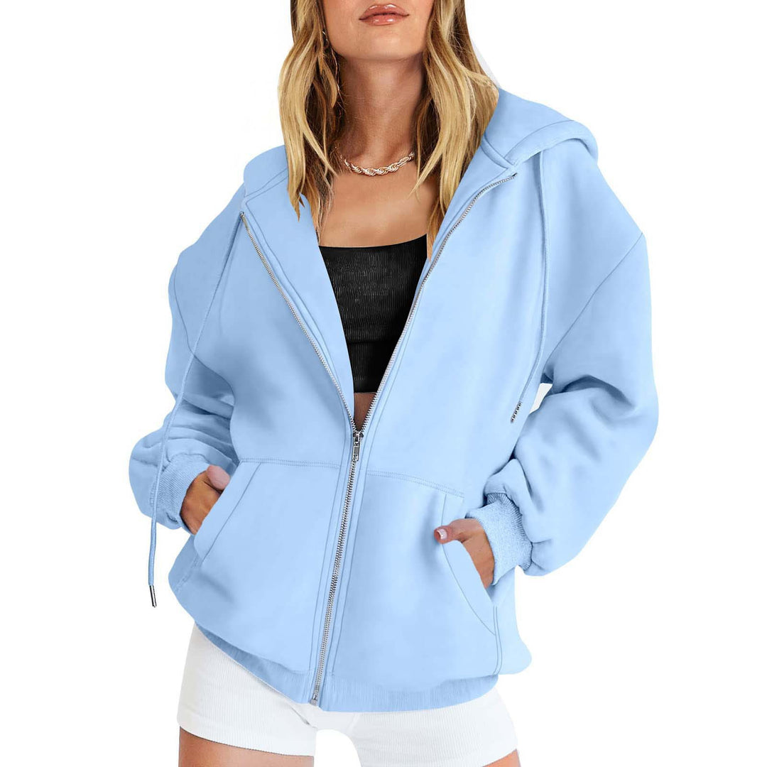 Women's oversized hoodie jacket with practical pockets Lisslune