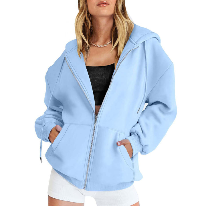 Women's oversized hoodie jacket with practical pockets Lisslune