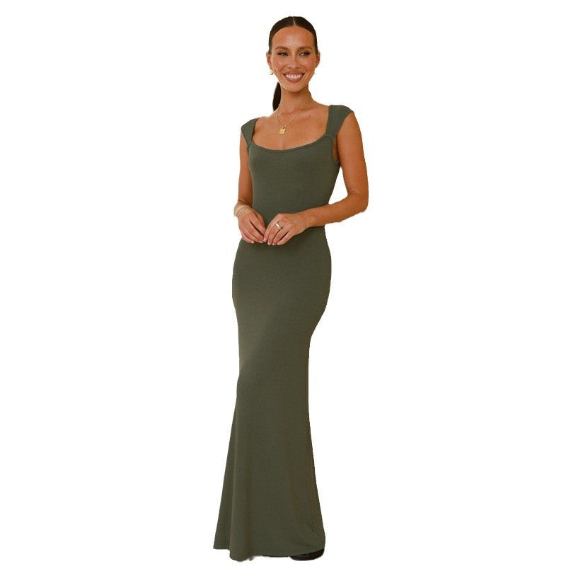 Women's Elegant and Fitted Maxi Dress