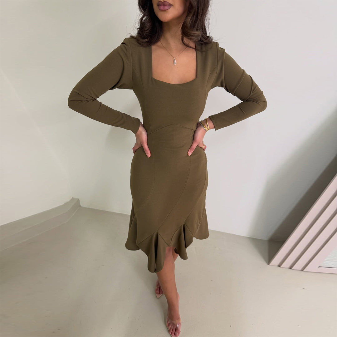 Women's dress with sophisticated cut Lisslune