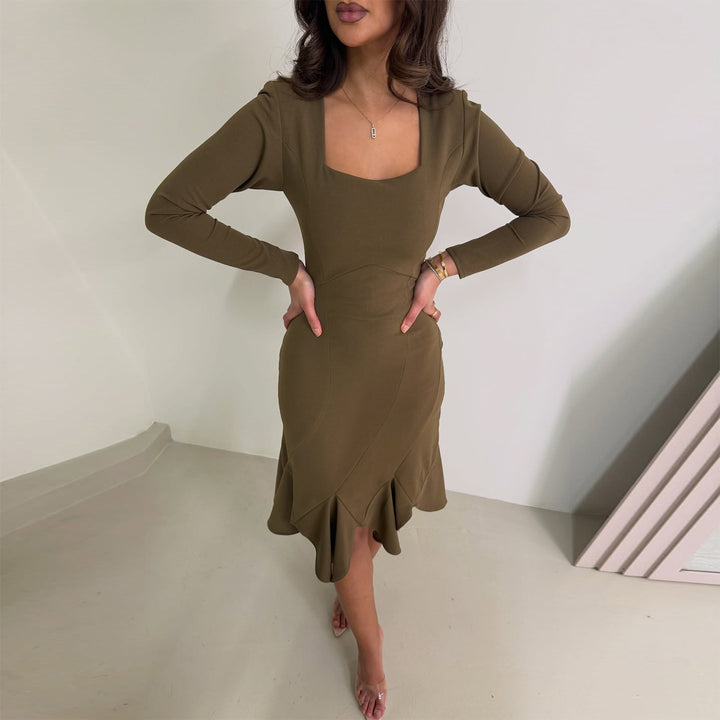 Women's dress with sophisticated cut Lisslune