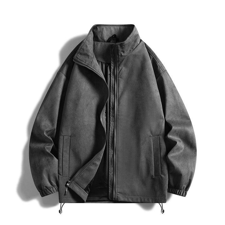Men's fleece jacket with elastic cuffs and practical pockets Lisslune