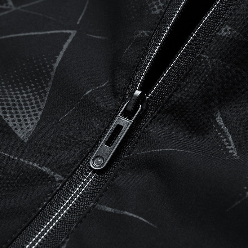 Men's fashionable sweatshirt jacket with graphic pattern Lisslune
