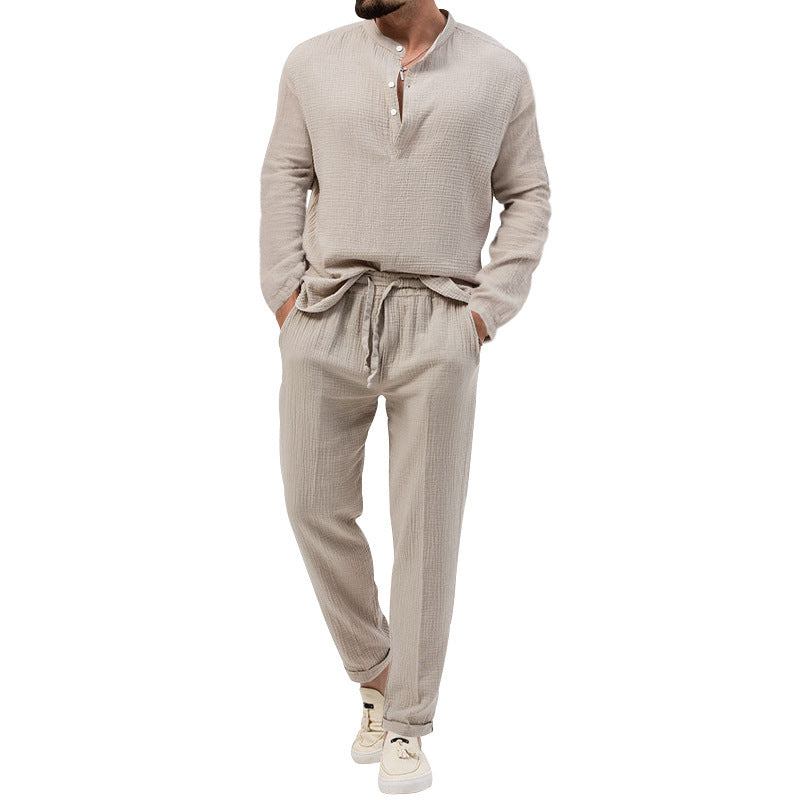 Men's loungewear set with breathable top and comfortable joggers Lisslune