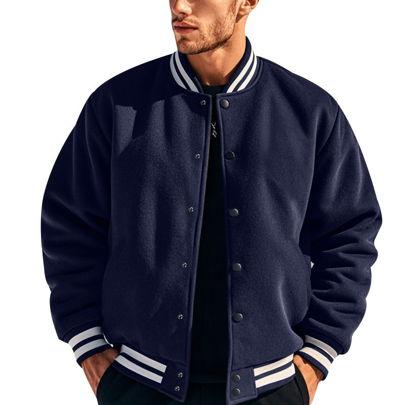 Men's sporty college jacket with contrast details Lisslune