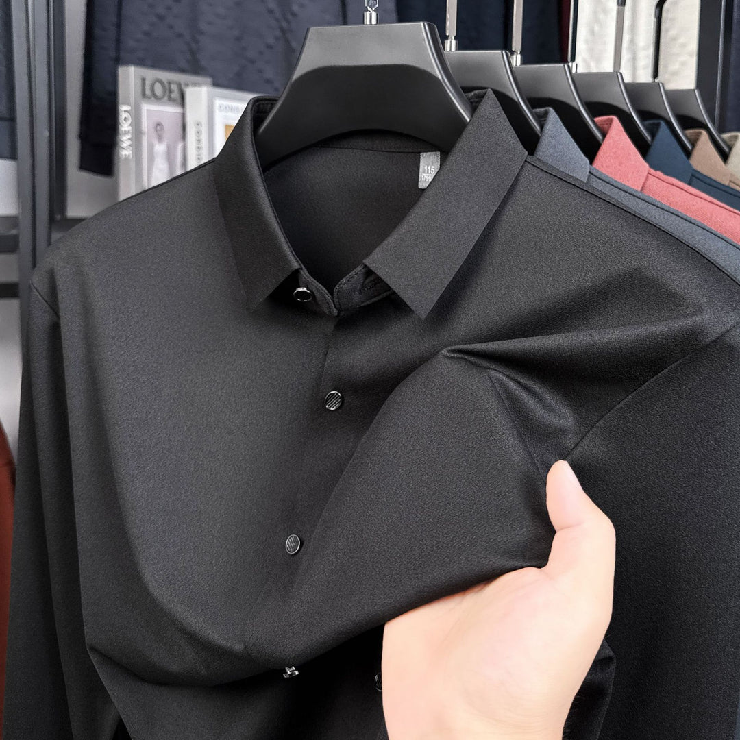 Men's elegant shirt with textured fabric Lisslune
