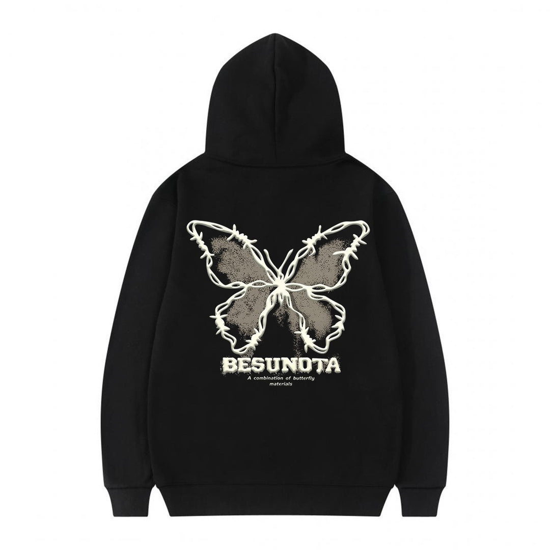 Women's hoodie with creative butterfly motif Lisslune