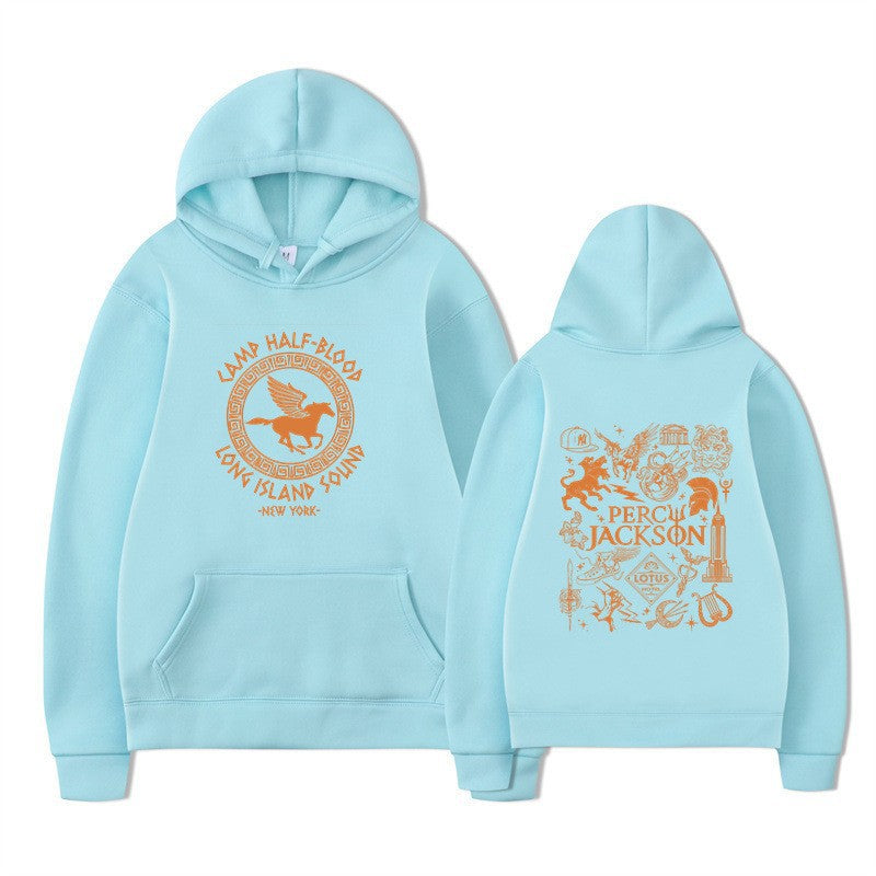 Women's hoodie with artistic mythology print Lisslune