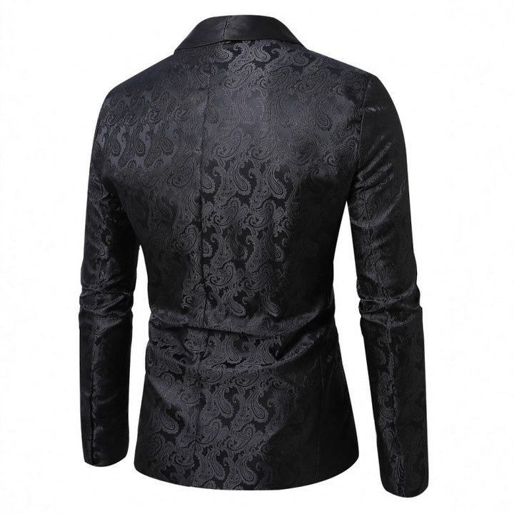 Men's elegant tuxedo blazer with paisley pattern Lisslune