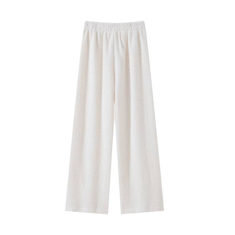 Ladies Soft Fleece Pants with Elastic Waistband Lisslune