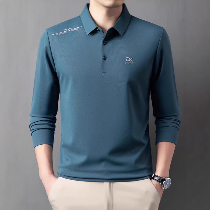 Men's functional polo shirt with lightweight breathable fabric Lisslune