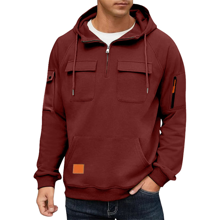 Men's hoodie with practical pockets and sporty design Lisslune