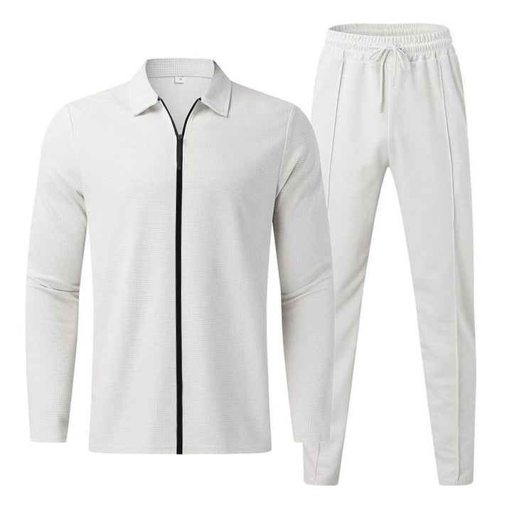 Men's tracksuit with modern zipper and elastic waistband Lisslune