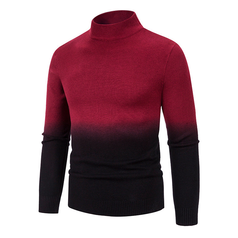 Men's turtleneck sweater with gradient Lisslune