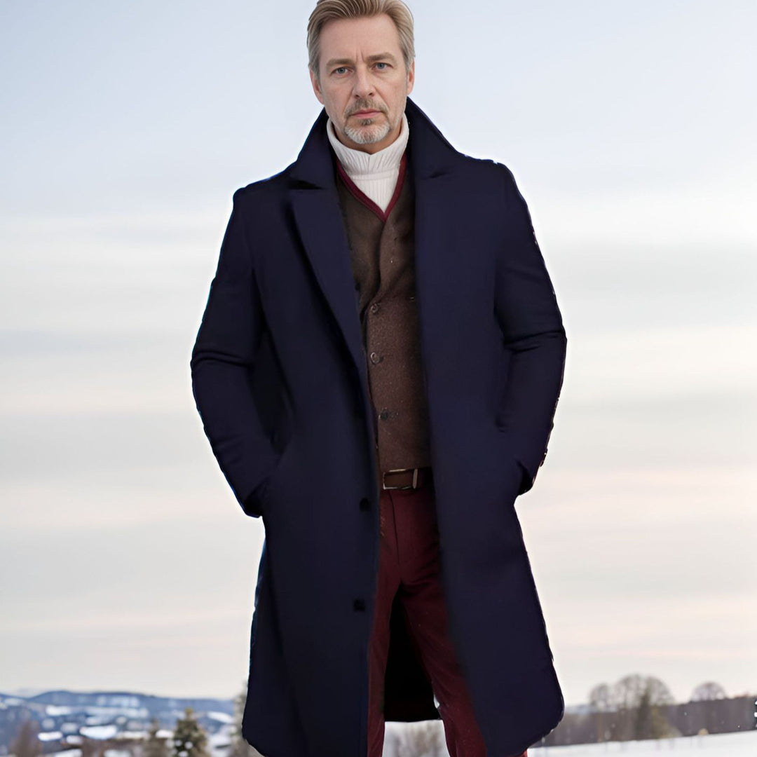 Men's elegant wool coat Lisslune