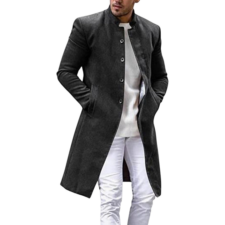 Men's elegant long coat with a slim fit Lisslune