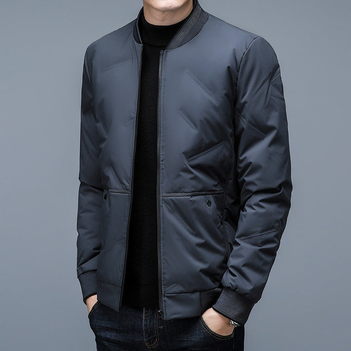 Men's quilted jacket with elastic cuffs and practical zip pockets Lisslune