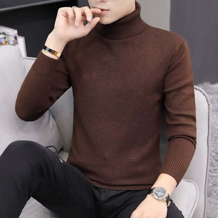 Men's comfortable turtleneck sweater Lisslune