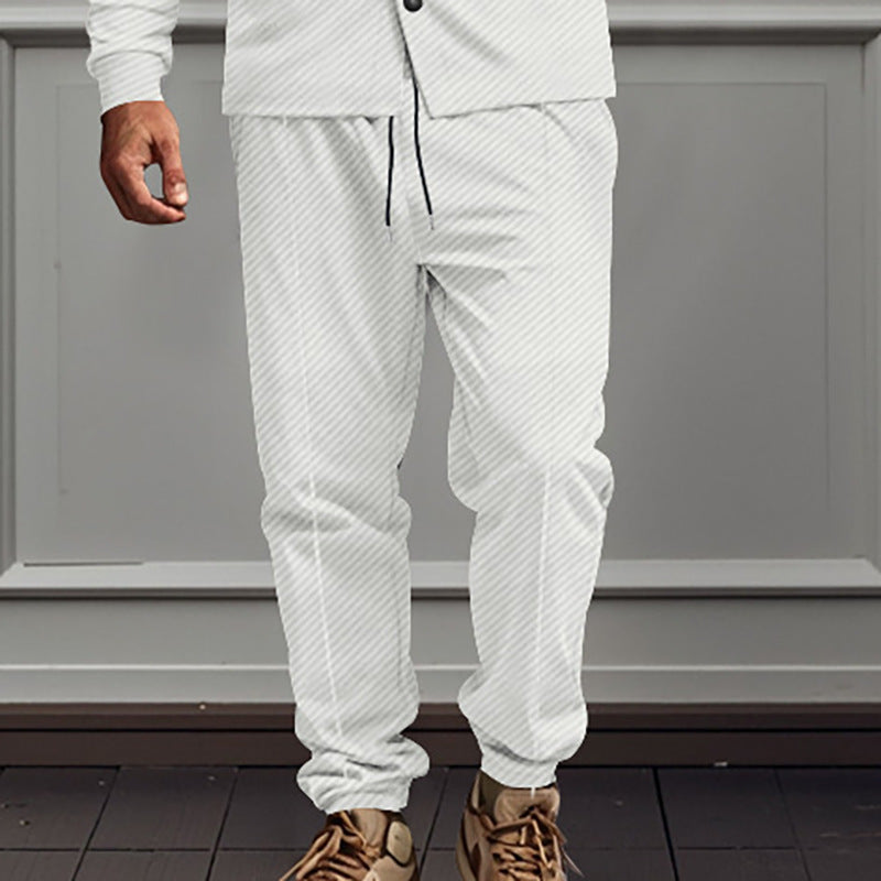 Men's brand joggers with elastic waistband and practical side pockets Lisslune