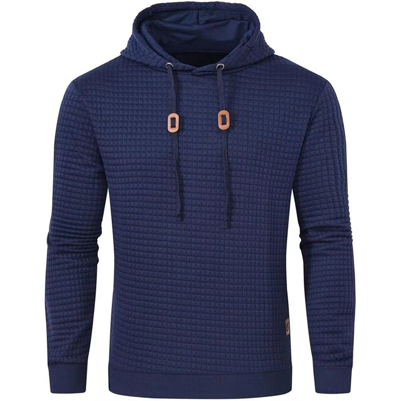 Men's hooded sweater with textured design Lisslune