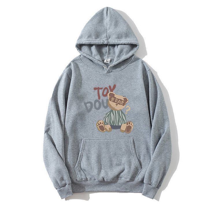 Womens hoodie with playful bear motif Lisslune