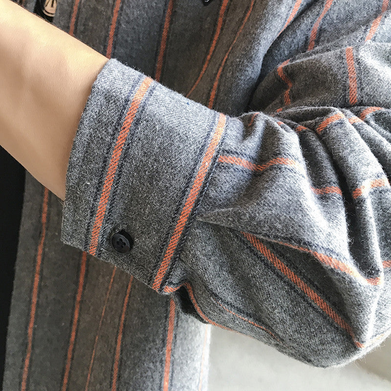 Men's modern plaid overshirt Lisslune