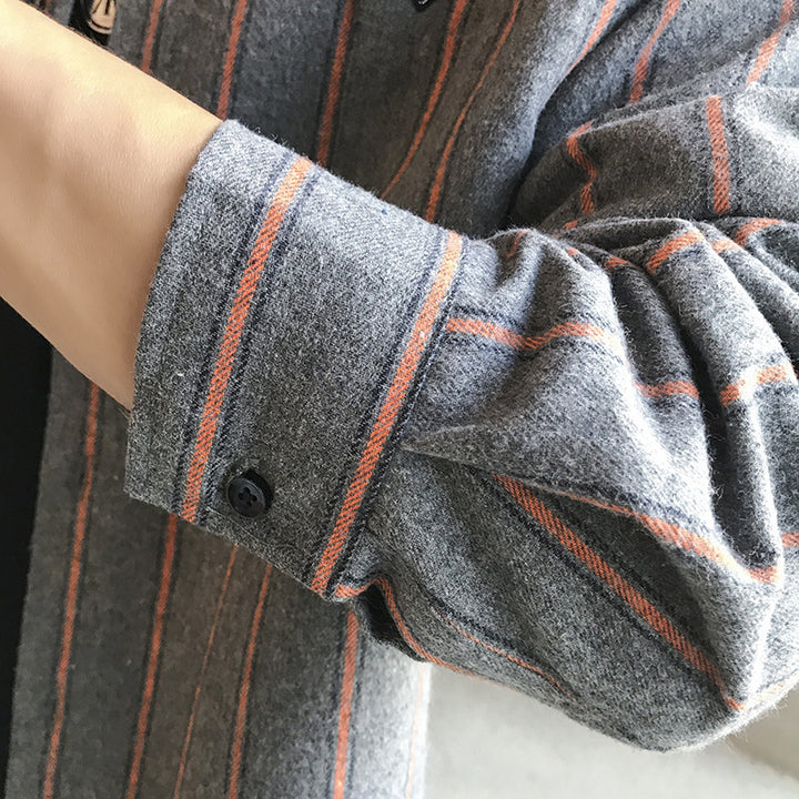 Men's modern plaid overshirt Lisslune