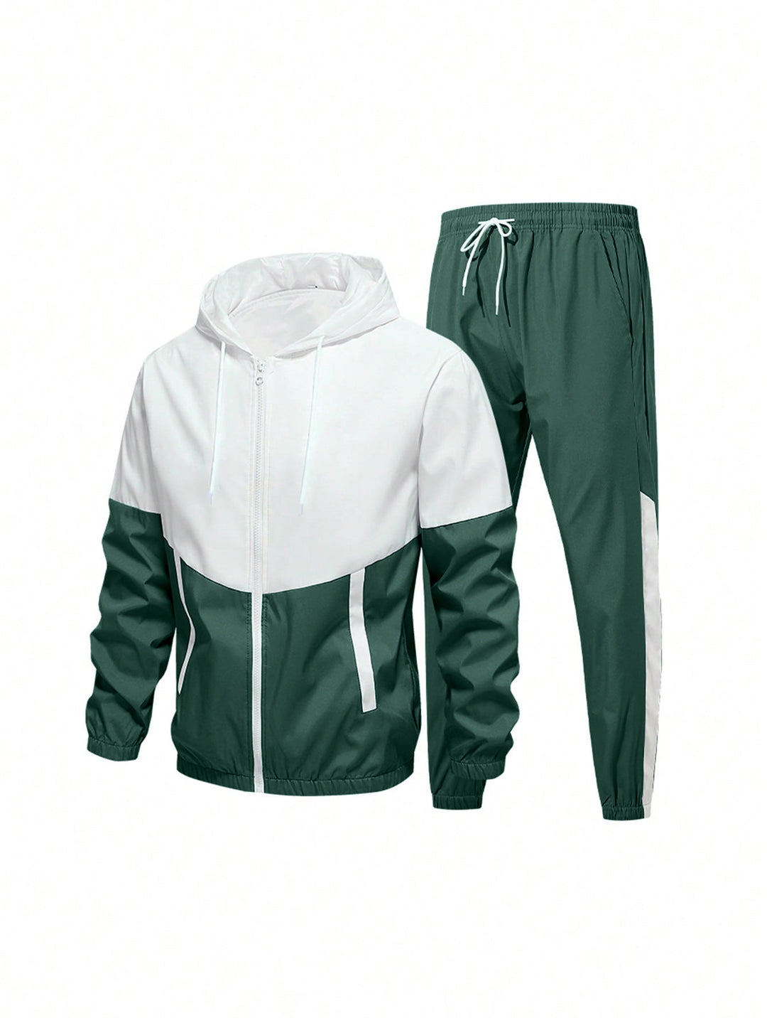 Men's Sporty Windbreaker Set with Breathable Materials Lisslune
