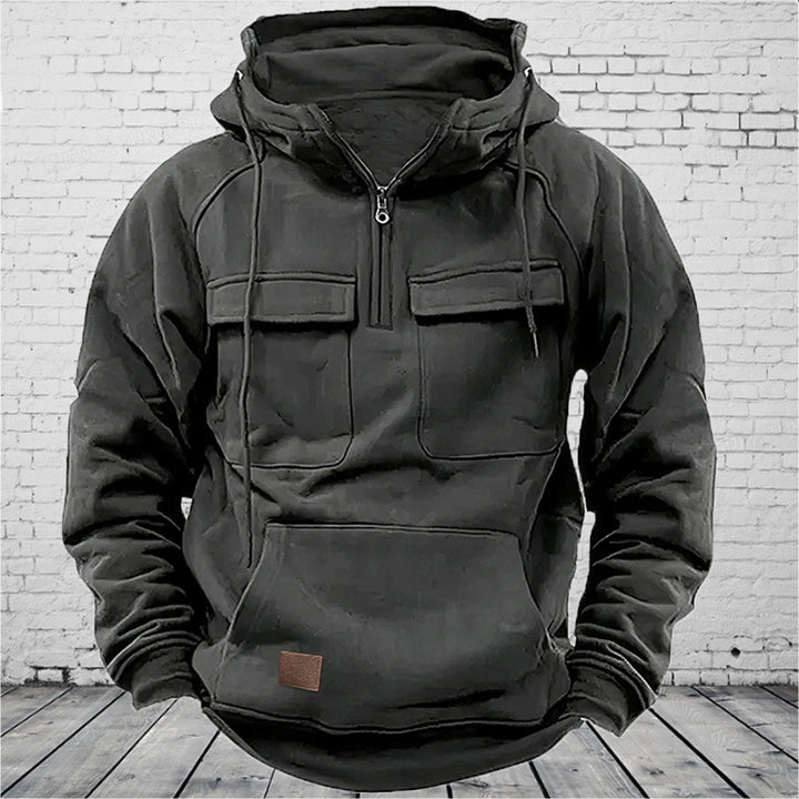 Men's casual hoodie with practical pockets and modern cut Lisslune