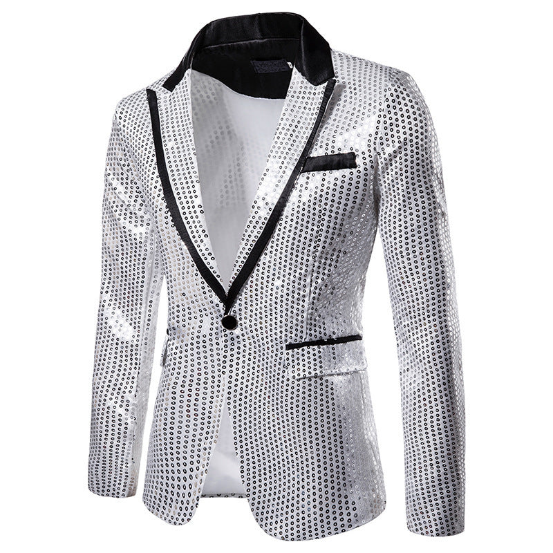 Men's glittering sequin blazer Lisslune