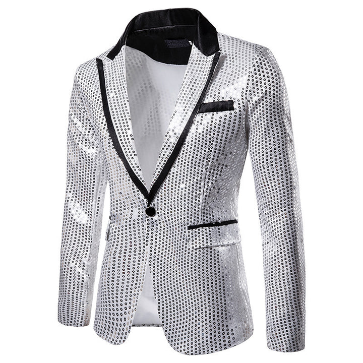 Men's glittering sequin blazer Lisslune