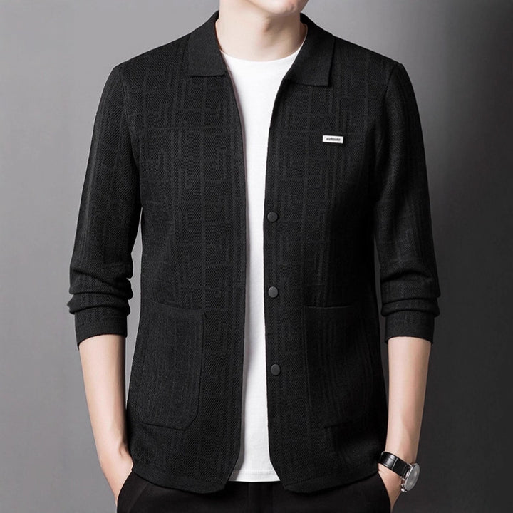Men's cardigan with unique pattern Lisslune