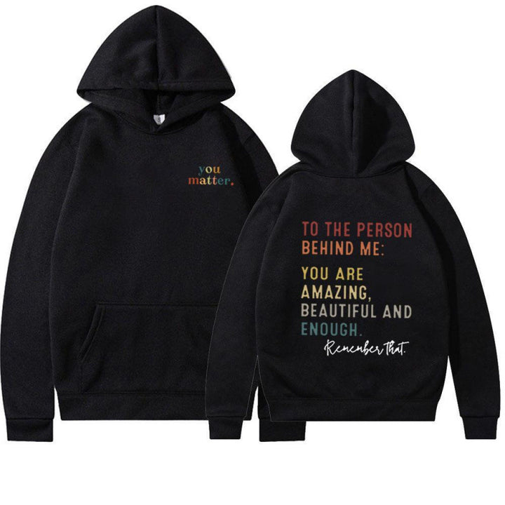 Women's hoodie with motivating lettering Lisslune