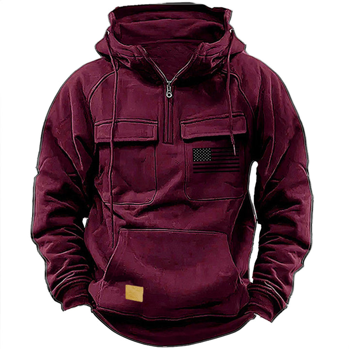 Men's practical hoodies with numerous pockets Lisslune