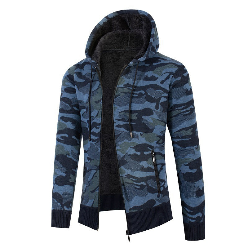 Men's fashionable hooded sweater with check pattern Lisslune
