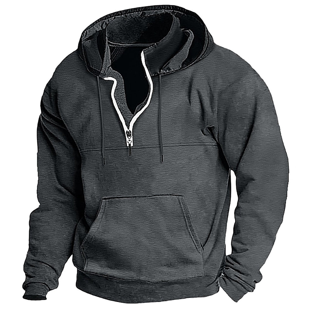 Men's comfortable hoodie with full zipper Lisslune
