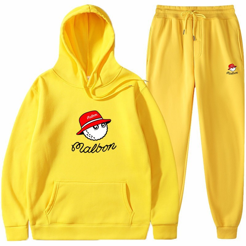 Women's leisure hoodie suit with playful graphic design and practical pockets Lisslune