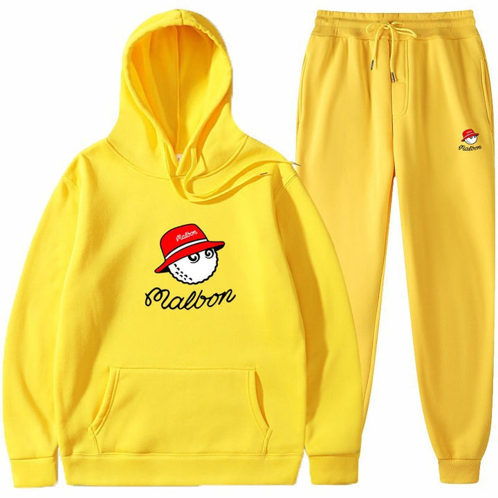 Women's leisure hoodie suit with playful graphic design and practical pockets Lisslune