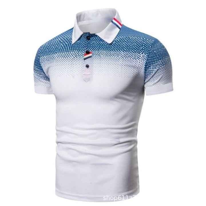 Men's polo shirt with modern graphic design and sporty fit Lisslune