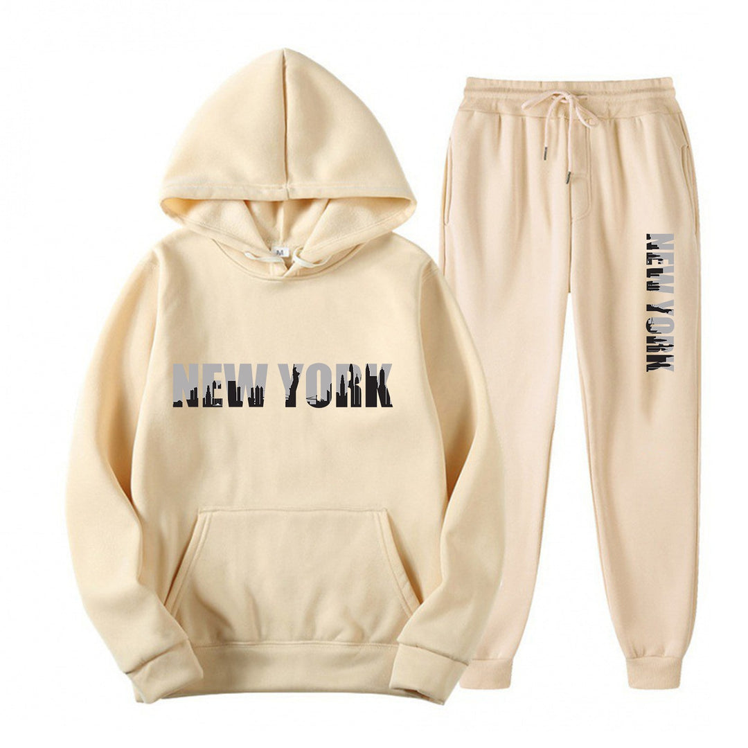 Women's sporty tracksuit with stylized New York print Lisslune