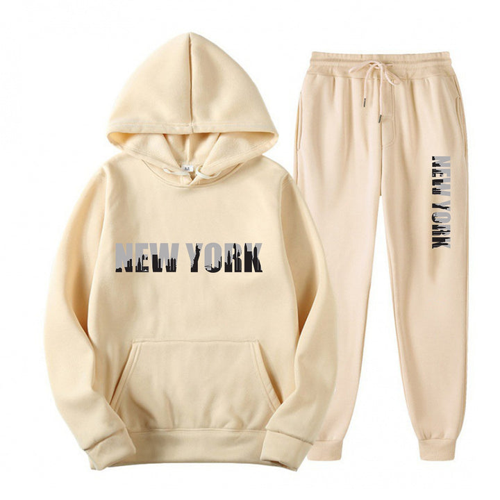 Women's sporty tracksuit with stylized New York print Lisslune