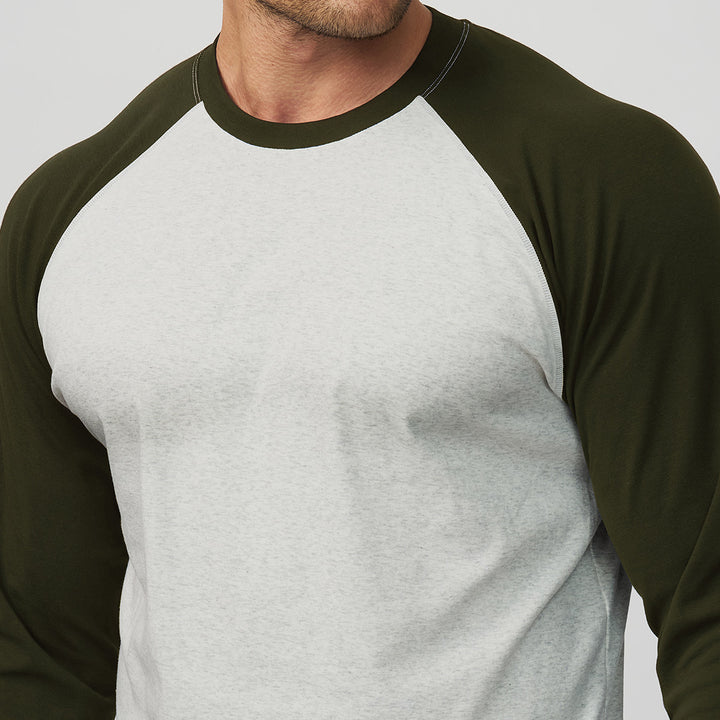 Men's Sporty Raglan T-Shirt Lisslune