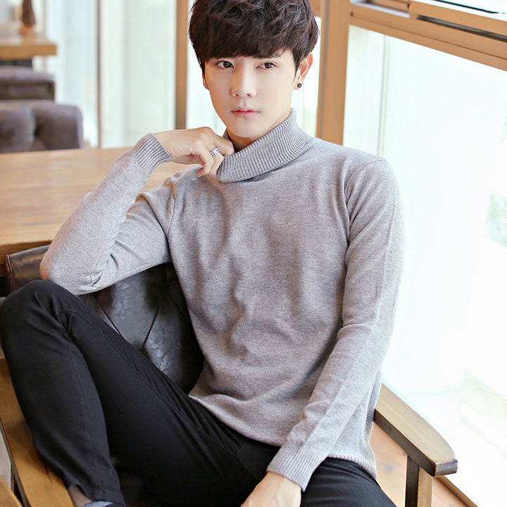 Men's Elegant Turtleneck Sweater made of fine knit Lisslune