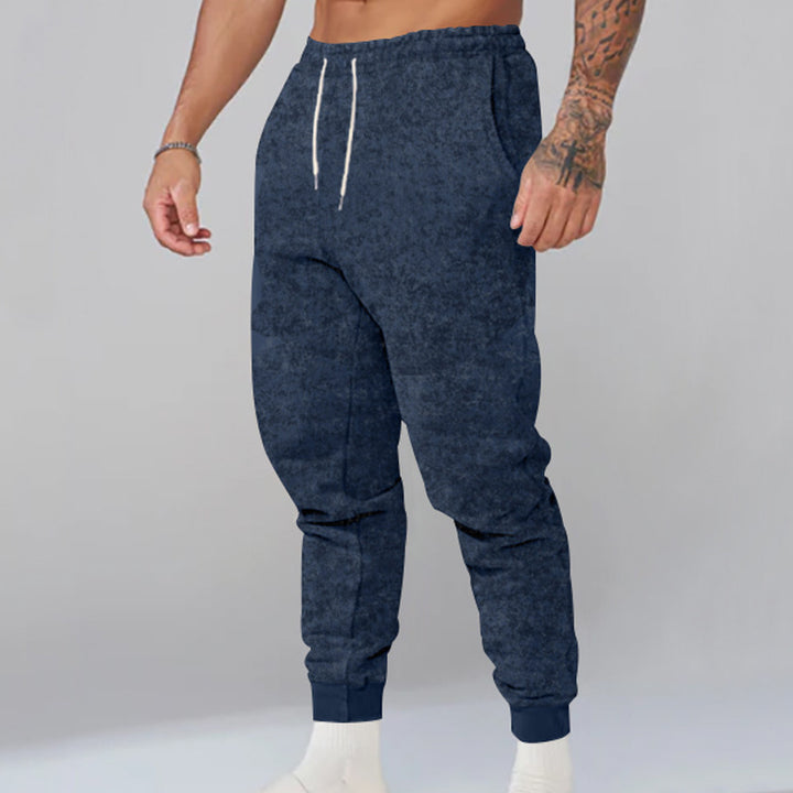 Men's comfortable sweatpants with elastic waistband and sporty style Lisslune