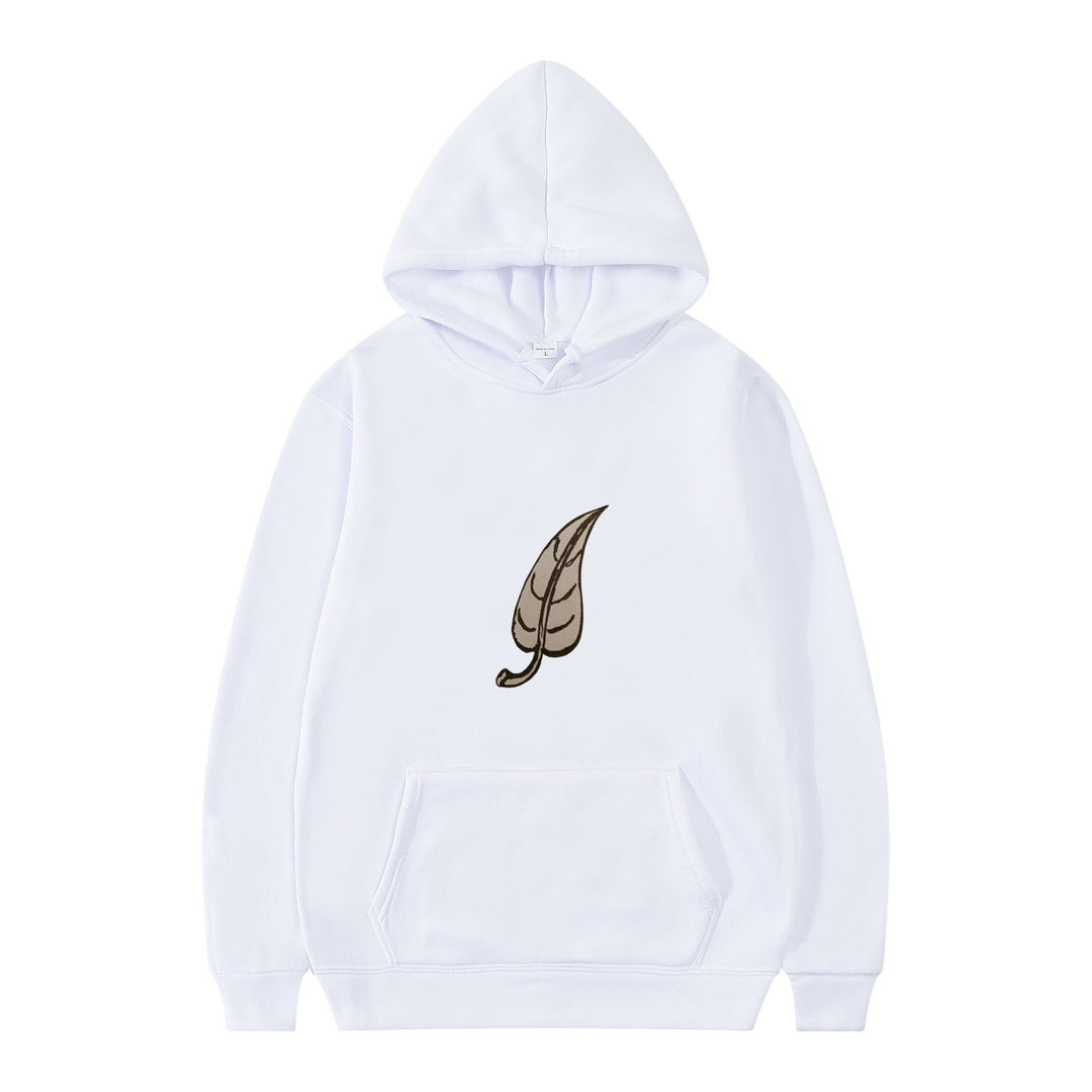 Women's hoodie with original leaf print Lisslune